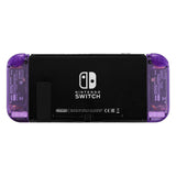 eXtremeRate Clear Atomic Purple Joycon Handheld Controller Housing with Full Set Buttons, DIY Replacement Shell Case for NS Switch JoyCon & OLED JoyCon - Console Shell NOT Included - CM505