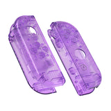 eXtremeRate Clear Atomic Purple Joycon Handheld Controller Housing with Full Set Buttons, DIY Replacement Shell Case for NS Switch JoyCon & OLED JoyCon - Console Shell NOT Included - CM505