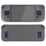 eXtremeRate Clear Atomic Purple Replacement Full Set Buttons for Steam Deck LCD - JESDM003