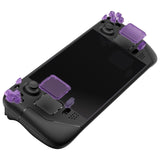 eXtremeRate Clear Atomic Purple Replacement Full Set Buttons for Steam Deck LCD - JESDM003