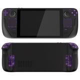 eXtremeRate Clear Atomic Purple Replacement Full Set Buttons for Steam Deck LCD - JESDM003