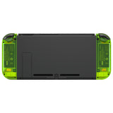 eXtremeRate Clear Lime Green Joycon Handheld Controller Housing with Full Set Buttons, DIY Replacement Shell Case for NS Switch JoyCon & OLED JoyCon - Joycon and Console NOT Included - CM511