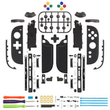 eXtremeRate D-Pad Version Replacement Full Set Shell Case with Buttons for Joycon 2 of Nintendo Switch 2 - Deluxe Version - Black - SZMNTM007