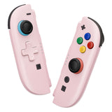 eXtremeRate D-Pad Version Replacement Full Set Shell Case with Buttons for Joycon 2 of Nintendo Switch 2 - Deluxe Version - Cherry Blossoms Pink - SZMNTM006