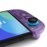 eXtremeRate D-Pad Version Replacement Full Set Shell Case with Buttons for Joycon 2 of Nintendo Switch 2 - Deluxe Version - Clear Atomic Purple - SZMNTM001