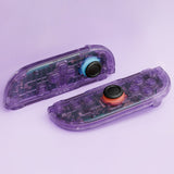 eXtremeRate D-Pad Version Replacement Full Set Shell Case with Buttons for Joycon 2 of Nintendo Switch 2 - Deluxe Version - Clear Atomic Purple - SZMNTM001