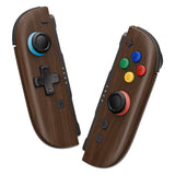eXtremeRate D-Pad Version Replacement Full Set Shell Case with Buttons for Joycon 2 of Nintendo Switch 2 - Deluxe Version - Wood Grain - SZMNTS001