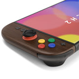 eXtremeRate D-Pad Version Replacement Full Set Shell Case with Buttons for Joycon 2 of Nintendo Switch 2 - Deluxe Version - Wood Grain - SZMNTS001