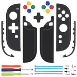 eXtremeRate D-Pad Version Replacement Full Set Shell Case with Buttons for Joycon 2 of Nintendo Switch 2 - Essence Version - Black - SXANTM007