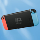 eXtremeRate D-Pad Version Replacement Full Set Shell Case with Buttons for Joycon 2 of Nintendo Switch 2 - Essence Version - Blue & Orange - SXANTM008