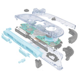 eXtremeRate D-Pad Version Replacement Full Set Shell Case with Buttons for Joycon 2 of Nintendo Switch 2 - Essence Version - Clear Glacier Blue - SXANTM003
