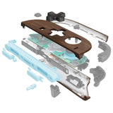 eXtremeRate D-Pad Version Replacement Full Set Shell Case with Buttons for Joycon 2 of Nintendo Switch 2 - Essence Version - Wood Grain - SXANTS001