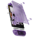 eXtremeRate D-Pad Version Replacement Full Set Shells with Buttons for Nintendo Switch 2 - Deluxe Version - Clear Atomic Purple - YAGNTM001