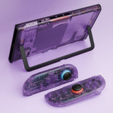 eXtremeRate D-Pad Version Replacement Full Set Shells with Buttons for Nintendo Switch 2 - Deluxe Version - Clear Atomic Purple - YAGNTM001