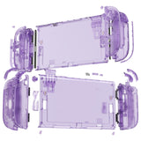 eXtremeRate D-Pad Version Replacement Full Set Shells with Buttons for Nintendo Switch 2 - Deluxe Version - Clear Atomic Purple - YAGNTM001