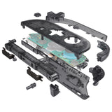 eXtremeRate D-Pad Version Replacement Full Set Shells with Buttons for Nintendo Switch 2 - Deluxe Version - Clear Slate Black - YAGNTM002