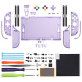 eXtremeRate D-Pad Version Replacement Full Set Shells with Buttons for Nintendo Switch 2 - Essence Version - Clear Atomic Purple - CHUNTM001
