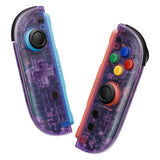 eXtremeRate D-Pad Version Replacement Full Set Shells with Buttons for Nintendo Switch 2 - Essence Version - Clear Atomic Purple - CHUNTM001