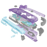 eXtremeRate D-Pad Version Replacement Full Set Shells with Buttons for Nintendo Switch 2 - Essence Version - Clear Atomic Purple - CHUNTM001