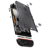 eXtremeRate D-Pad Version Replacement Full Set Shells with Buttons for Nintendo Switch 2 - Essence Version - Clear Slate Black - CHUNTM002