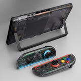 eXtremeRate D-Pad Version Replacement Full Set Shells with Buttons for Nintendo Switch 2 - Essence Version - Clear Slate Black - CHUNTM002