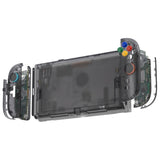 eXtremeRate D-Pad Version Replacement Full Set Shells with Buttons for Nintendo Switch 2 - Essence Version - Clear Slate Black - CHUNTM002
