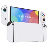 eXtremeRate D-Pad Version Replacement Full Set Shells with Buttons for Nintendo Switch 2 - Deluxe Version - White - YAGNTM003