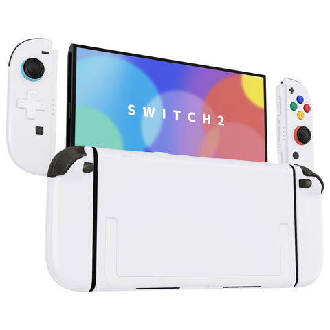 eXtremeRate D-Pad Version Replacement Full Set Shells with Buttons for Nintendo Switch 2 - Deluxe Version - White - YAGNTM003