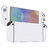 eXtremeRate D-Pad Version Replacement Full Set Shells with Buttons for Nintendo Switch 2 - Deluxe Version - White - YAGNTM003