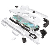 eXtremeRate D-Pad Version Replacement Full Set Shells with Buttons for Nintendo Switch 2 - Deluxe Version - White - YAGNTM003