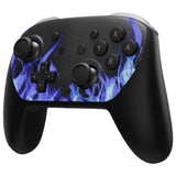 eXtremeRate DIY Replacement Faceplate Shell with Thumbsticks for Nintendo Switch 2 Pro Controller - Blue Flame - CNLPTR003