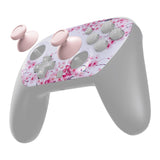 eXtremeRate DIY Replacement Faceplate Shell with Thumbsticks for Nintendo Switch 2 Pro Controller - Cherry Blossom Whisper - CNLPTR006