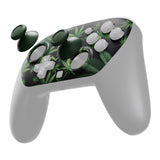 eXtremeRate DIY Replacement Faceplate Shell with Thumbsticks for Nintendo Switch 2 Pro Controller - Green Weeds - CNLPTR002