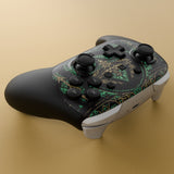 eXtremeRate DIY Replacement Faceplate Shell with Thumbsticks for Nintendo Switch 2 Pro Controller - Totem of Kingdom Black - CNLPTR004