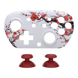 eXtremeRate DIY Replacement Faceplate Shell with Thumbsticks for Nintendo Switch 2 Pro Controller - Winter Blossom - CNLPTR005