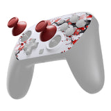 eXtremeRate DIY Replacement Faceplate Shell with Thumbsticks for Nintendo Switch 2 Pro Controller - Winter Blossom - CNLPTR005