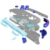 eXtremeRate DIY Replacement Full Set Buttons for Nintendo Switch 2 - Chameleon Purple Blue - BEWNTP002