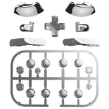 eXtremeRate DIY Replacement Full Set Buttons for Nintendo Switch 2 - Chrome Silver - BEWNTD002