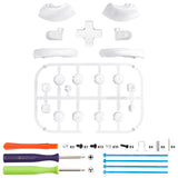 eXtremeRate DIY Replacement Full Set Buttons for Nintendo Switch 2 - White - BEWNTM010