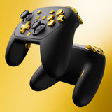 eXtremeRate DIY Replacement Full Set Buttons for Nintendo Switch 2 Pro Controller - Chrome Gold - JMWPTD001
