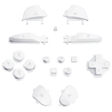 eXtremeRate DIY Replacement Full Set Buttons for Nintendo Switch 2 Pro Controller - White - JMWPTM004