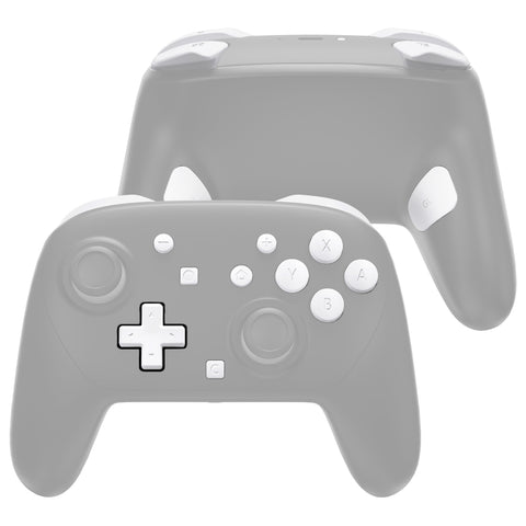 eXtremeRate DIY Replacement Full Set Buttons for Nintendo Switch 2 Pro Controller - White - JMWPTM004