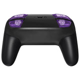eXtremeRate DIY Replacement Full Set Buttons for Nintendo Switch Pro Controller - Crystal Clear Atomic Purple - KRP364