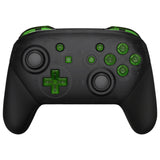eXtremeRate DIY Replacement Full Set Buttons for Nintendo Switch Pro Controller - Crystal Clear Green - KRP365