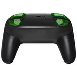 eXtremeRate DIY Replacement Full Set Buttons for Nintendo Switch Pro Controller - Crystal Clear Green - KRP365