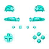 eXtremeRate DIY Replacement Full Set Buttons for Nintendo Switch Pro Controller - Crystal Emerald Green - KRP369