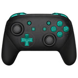 eXtremeRate DIY Replacement Full Set Buttons for Nintendo Switch Pro Controller - Crystal Emerald Green - KRP369