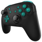 eXtremeRate DIY Replacement Full Set Buttons for Nintendo Switch Pro Controller - Emerald Green - KRM544