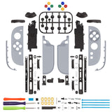 eXtremeRate DIY Replacement Full Set Shell Case with Buttons for Joycon 2 of Nintendo Switch 2 - Deluxe Version - SFC SNES Classic EU Style - AWHNTY001