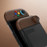 eXtremeRate DIY Replacement Full Set Shell Case with Buttons for Joycon 2 of Nintendo Switch 2 - Deluxe Version - Wood Grain - AWHNTS001